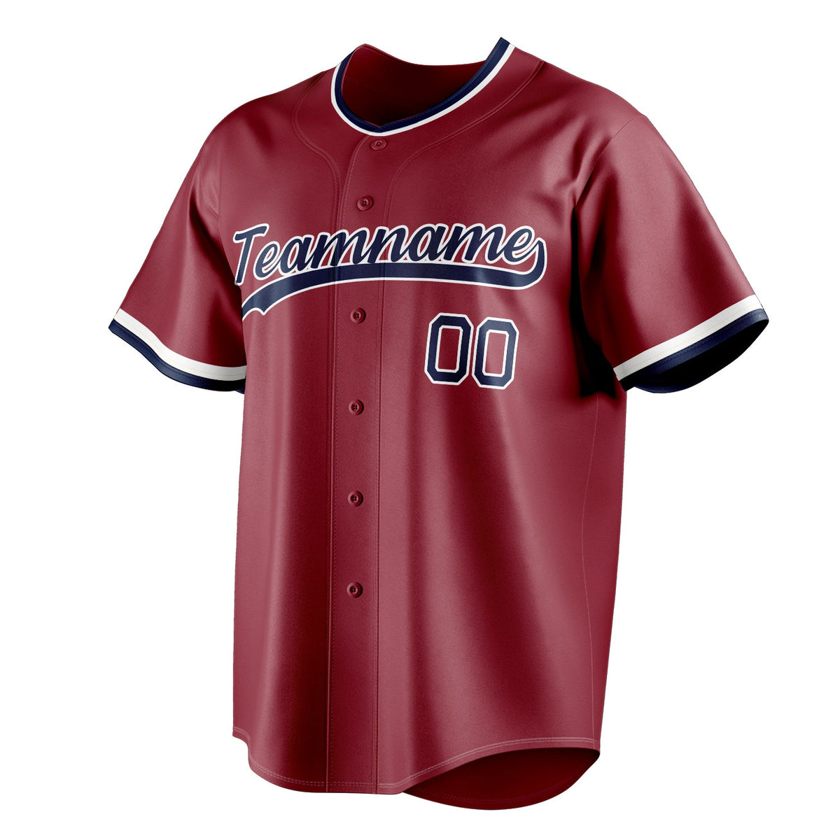 Maroon & Navy Outfield Baseball Jersey