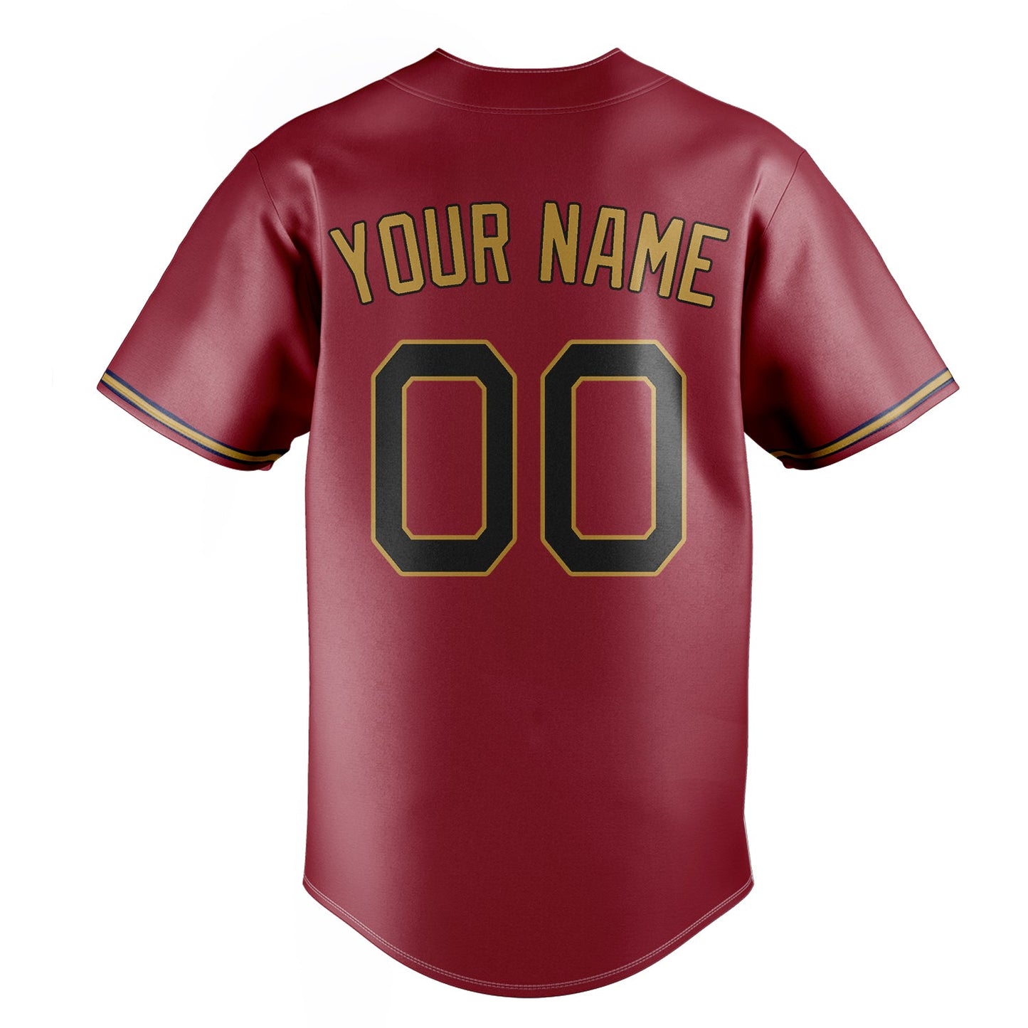 Maroon & Old-Gold Pennant Baseball Jersey