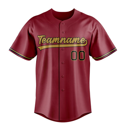 Maroon & Old-Gold Pennant Baseball Jersey