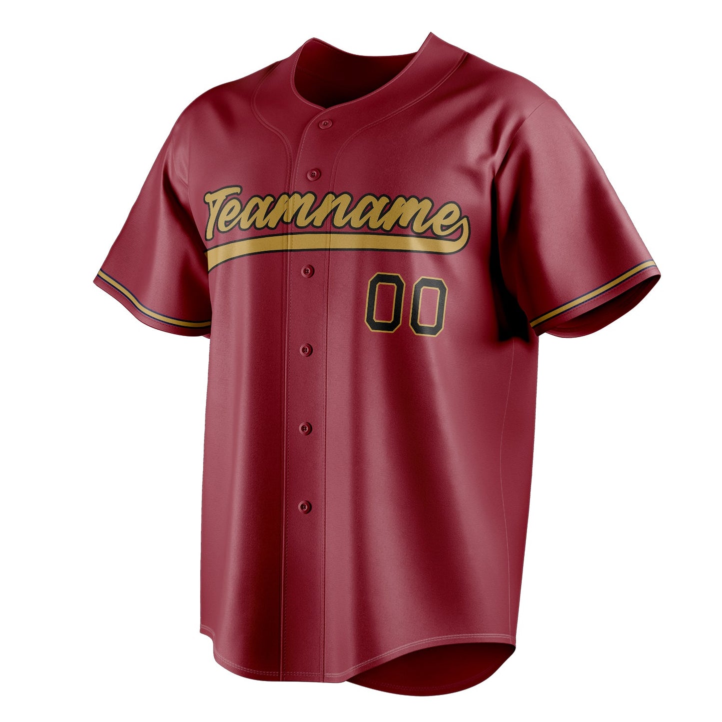 Maroon & Old-Gold Pennant Baseball Jersey