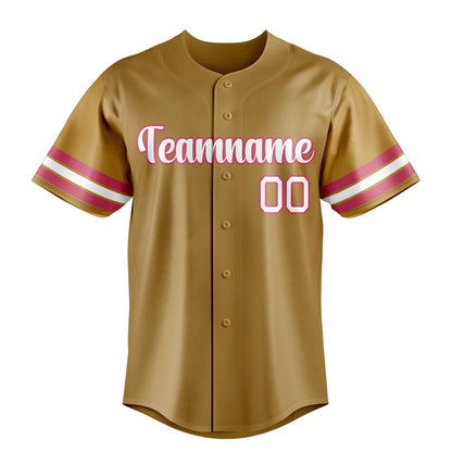 Old-Gold & White Rally Baseball Jersey