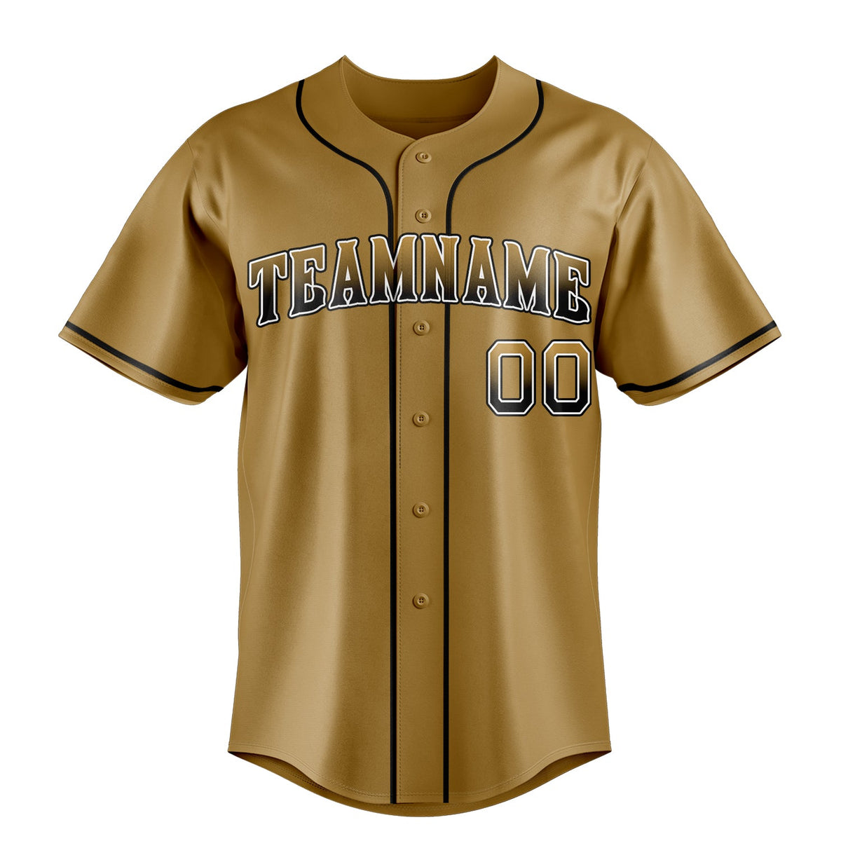 Old-Gold & Black Series Baseball Jersey