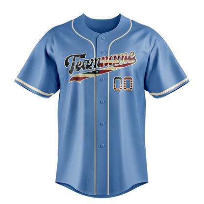 Light-Blue & Cream Rookie Baseball Jersey
