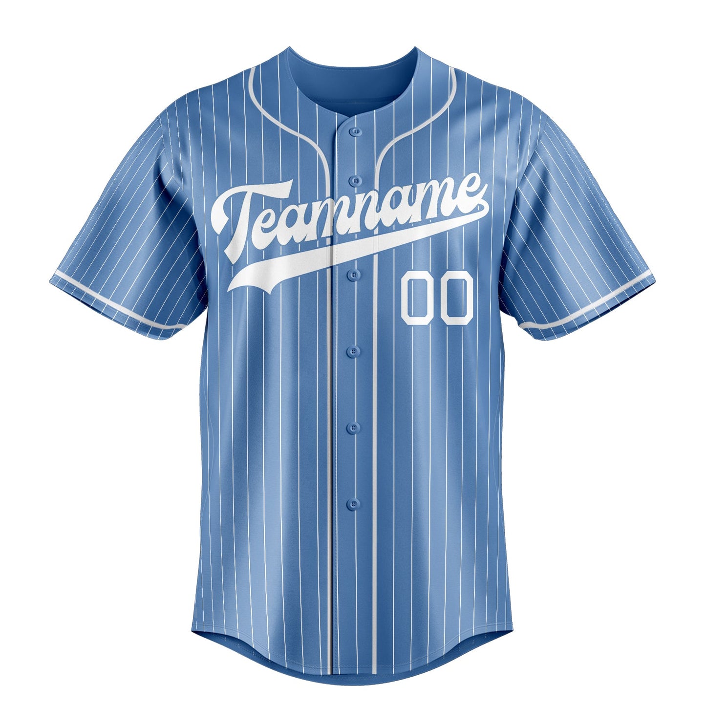 Light-Blue & White Stadium Baseball Jersey