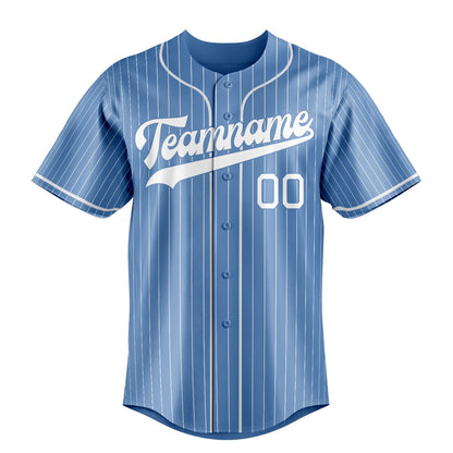 Light-Blue & White Stadium Baseball Jersey