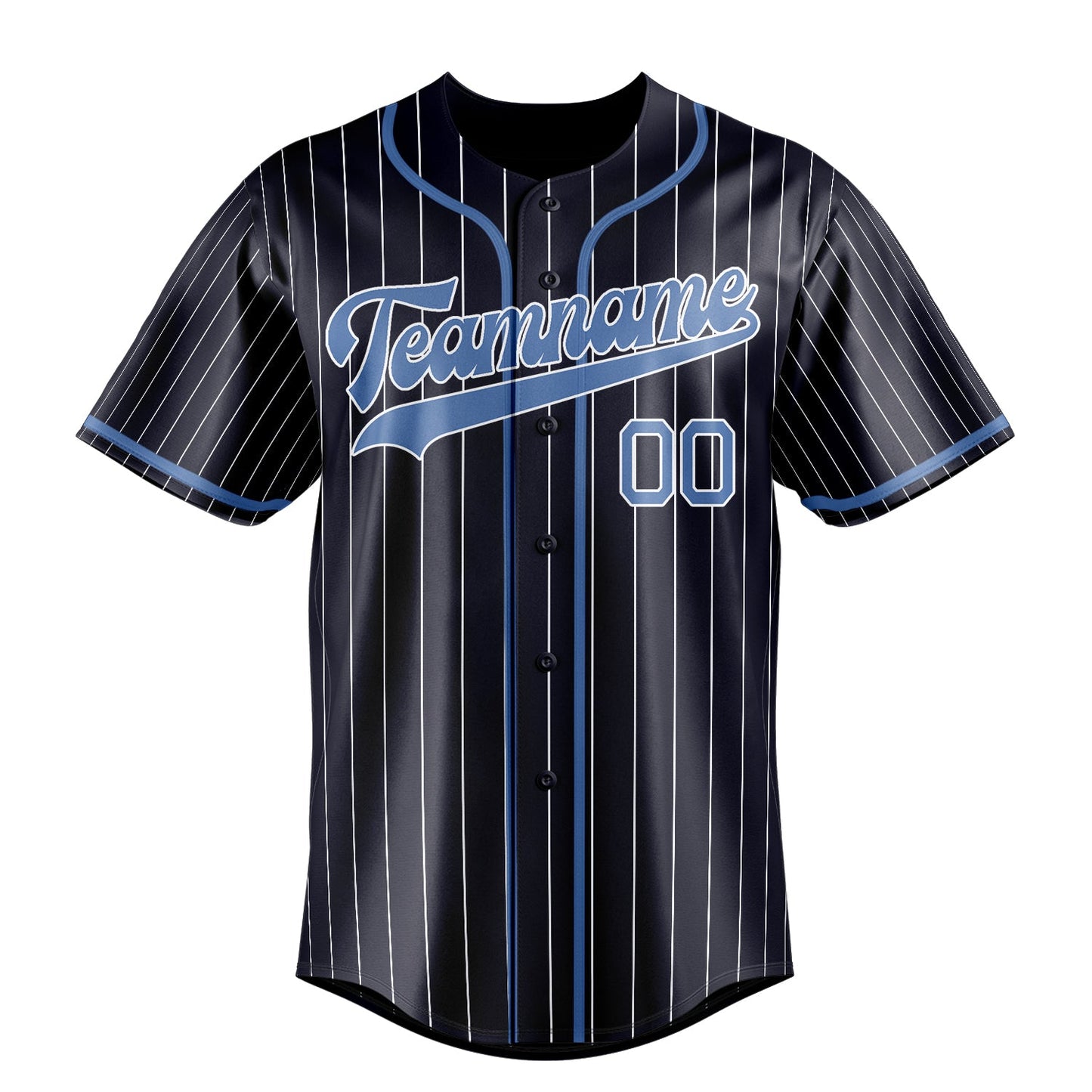Navy & Light-Blue Seventh Baseball Jersey