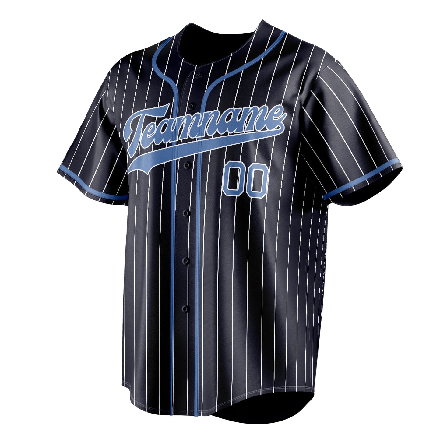 Navy & Light-Blue Seventh Baseball Jersey