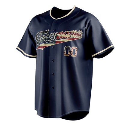 Navy & Cream Homeplate Baseball Jersey
