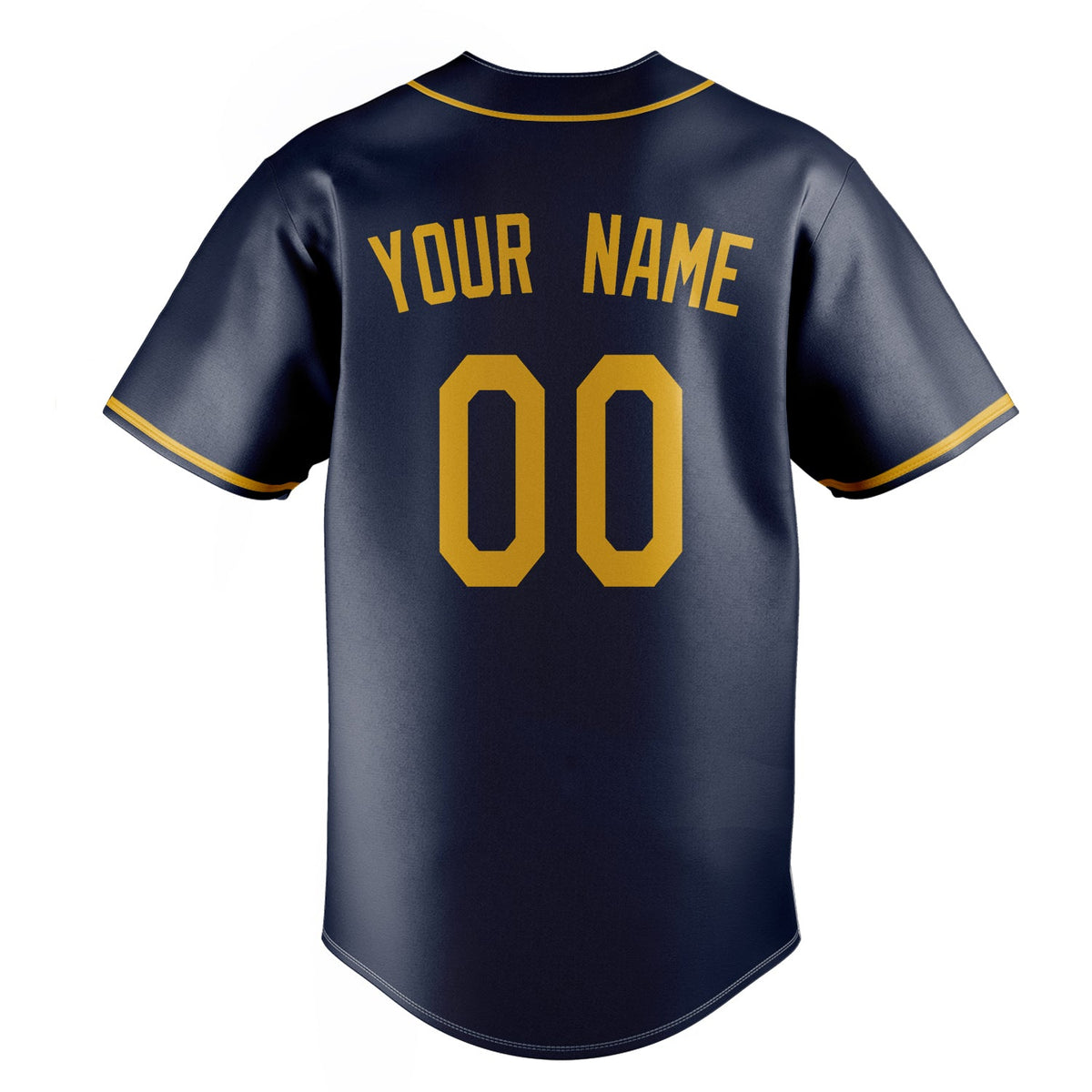 Navy & Gold Outfield Baseball Jersey