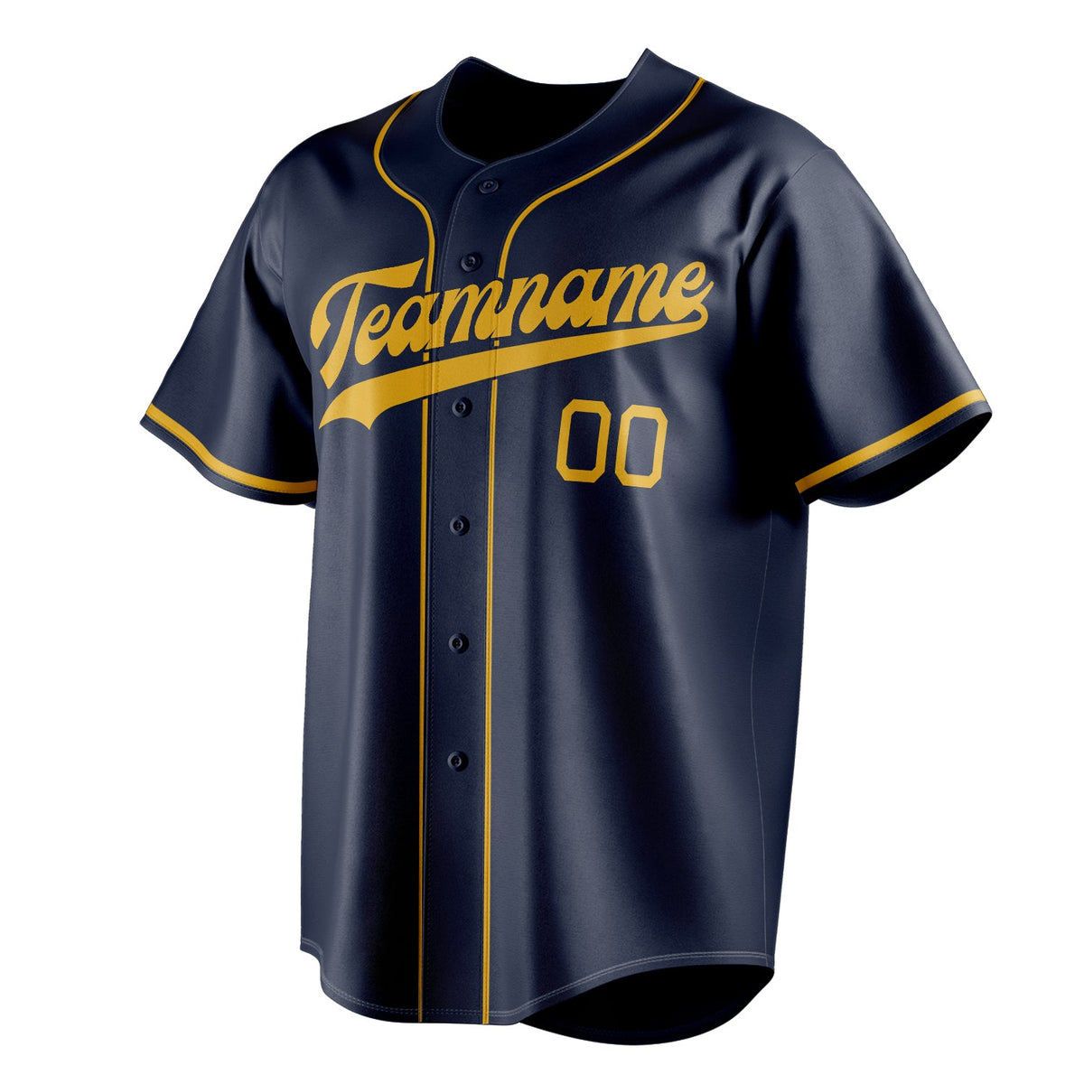 Navy & Gold Outfield Baseball Jersey