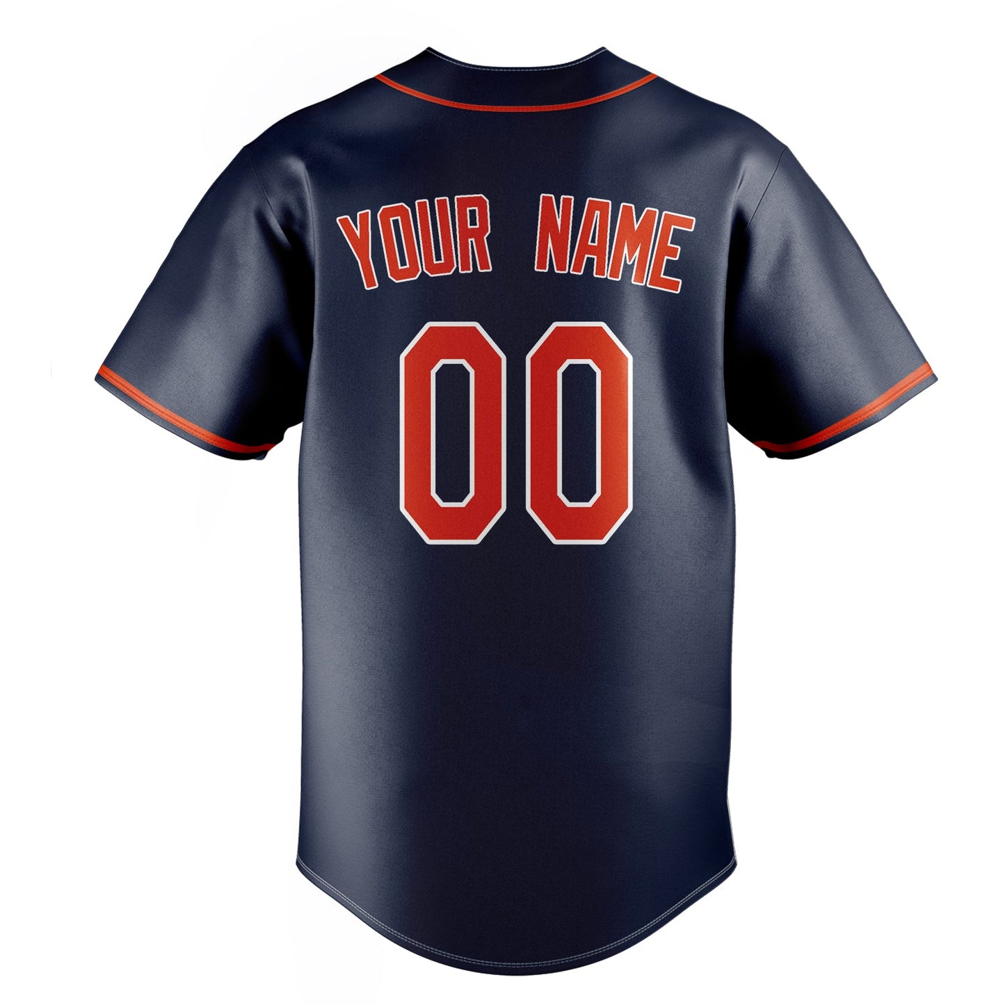 Navy & Red Baseline Baseball Jersey
