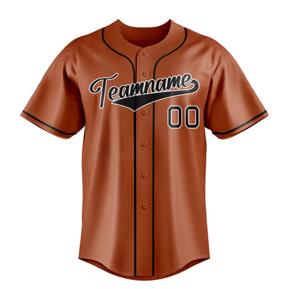 Texas-Orange & Black Rally Baseball Jersey