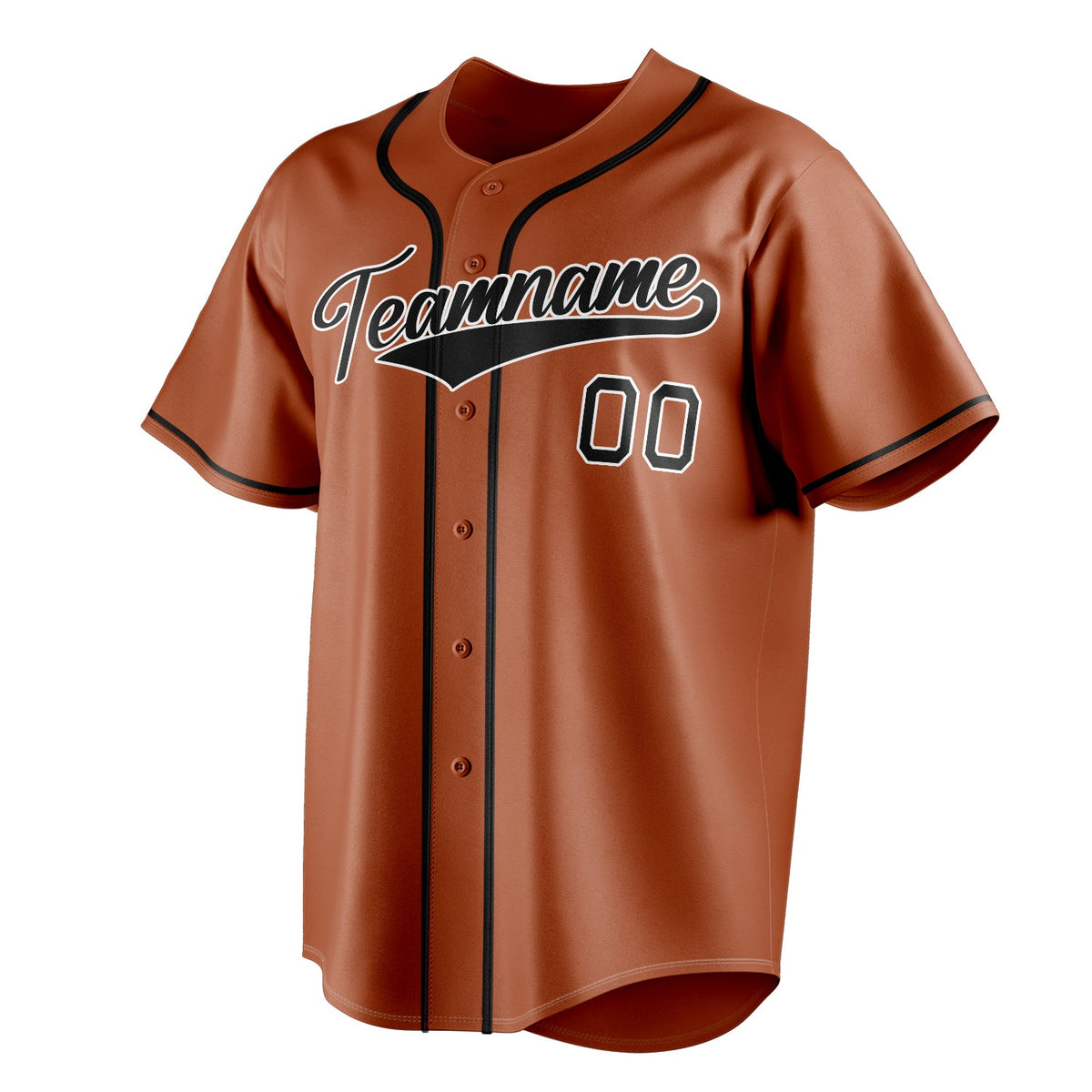 Texas-Orange & Black Rally Baseball Jersey