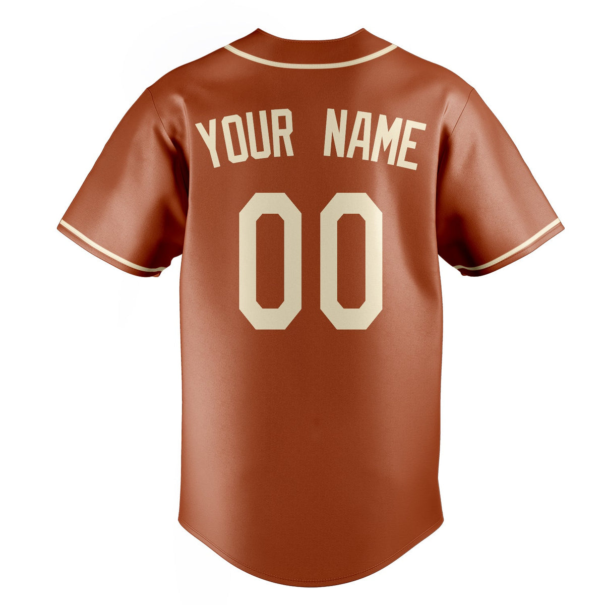 Texas-Orange & Cream Field Baseball Jersey