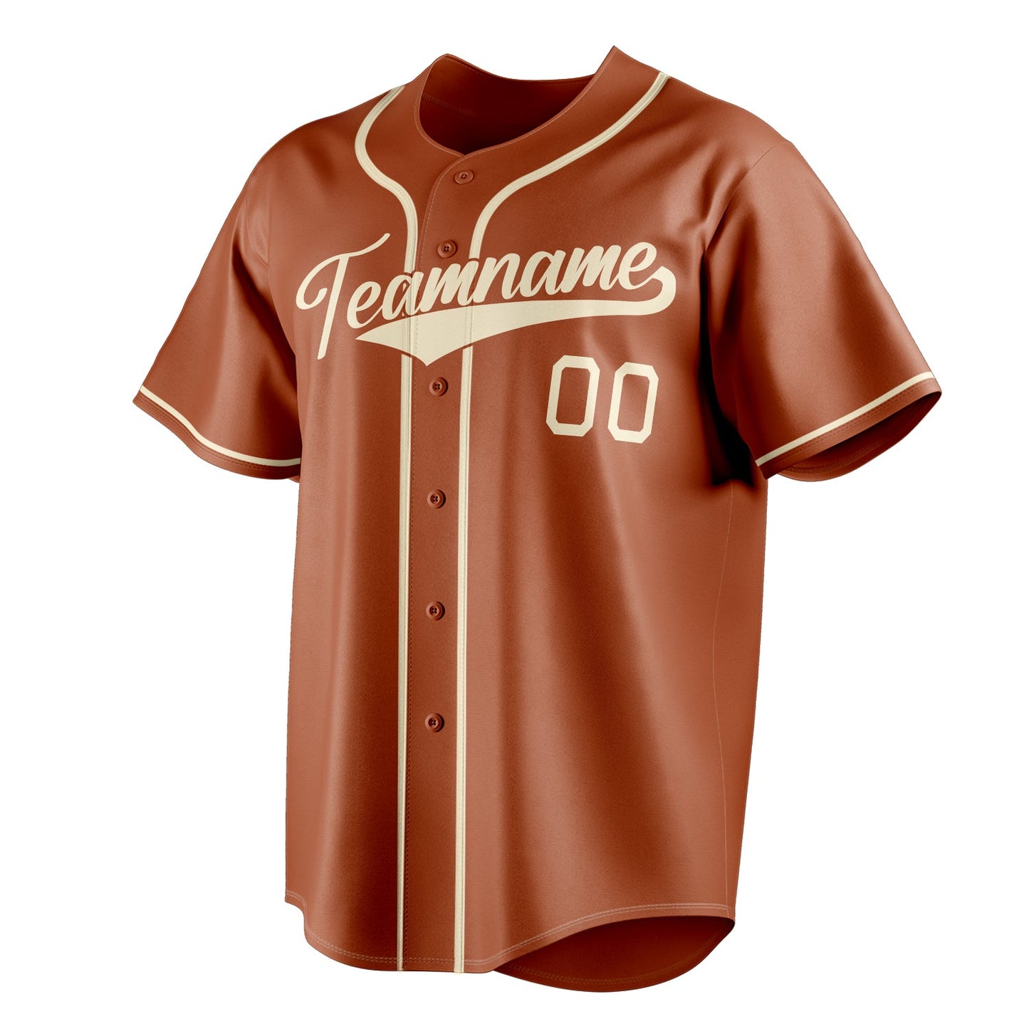 Texas-Orange & Cream Field Baseball Jersey
