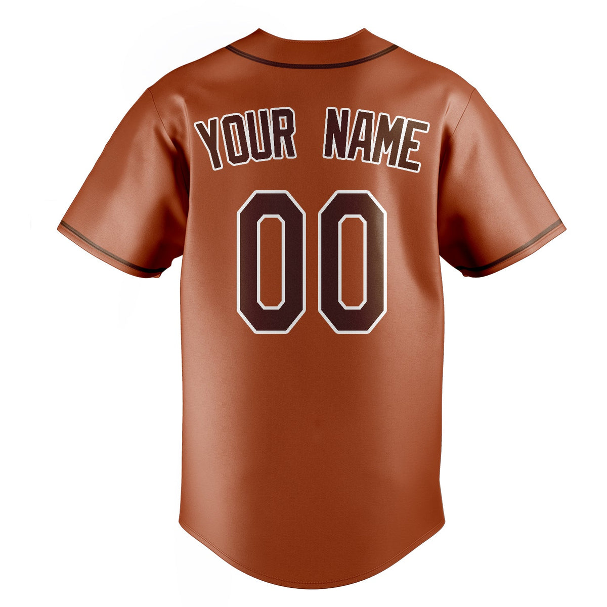 Texas-Orange & Brown Series Baseball Jersey