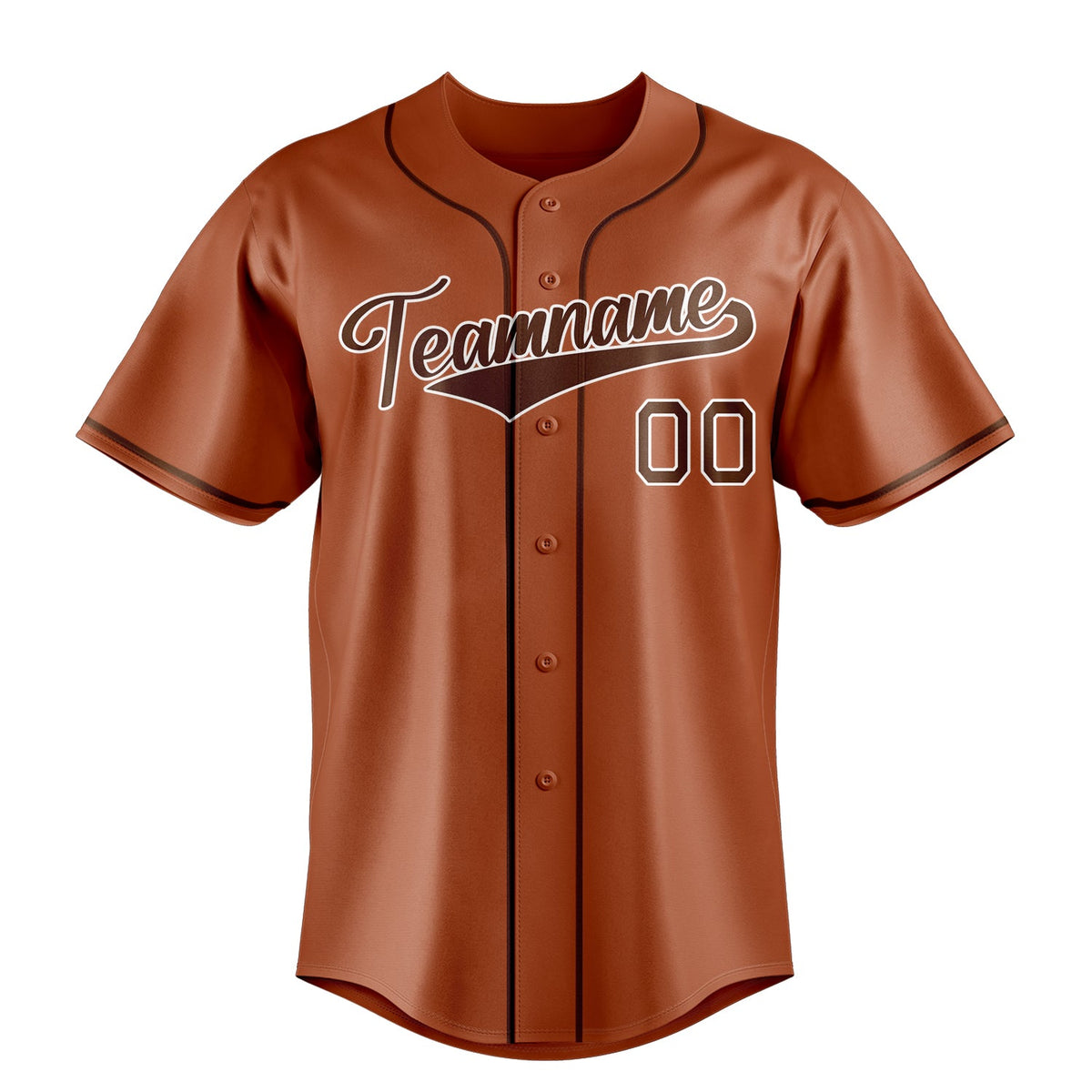 Texas-Orange & Brown Series Baseball Jersey