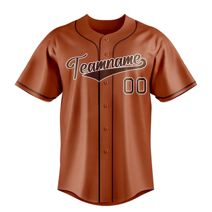 Texas-Orange & Brown Series Baseball Jersey