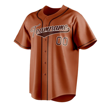 Texas-Orange & Brown Series Baseball Jersey