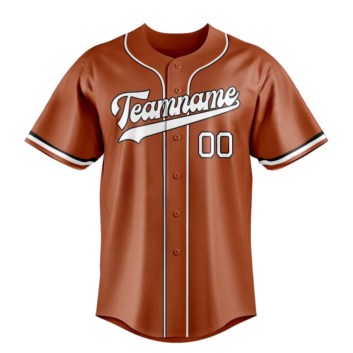 Texas-Orange & White Ace Baseball Jersey