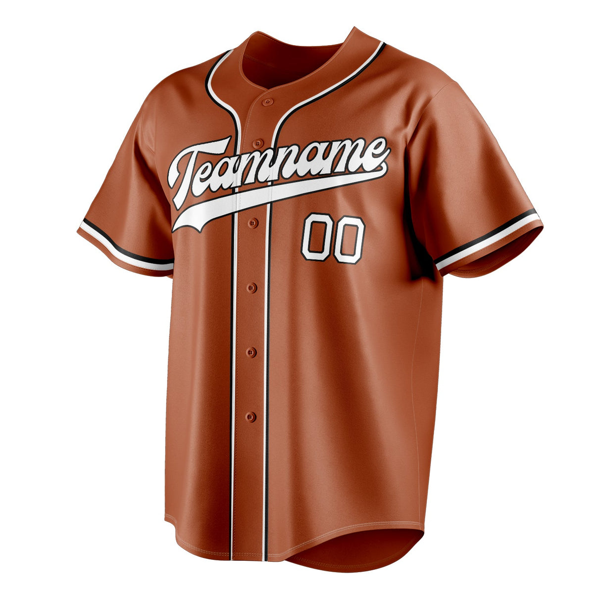 Texas-Orange & White Ace Baseball Jersey