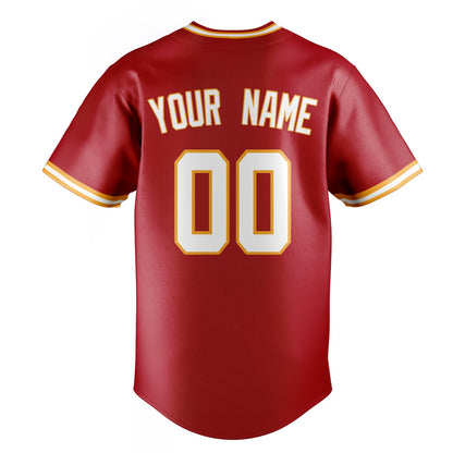 Red & White Varsity Baseball Jersey