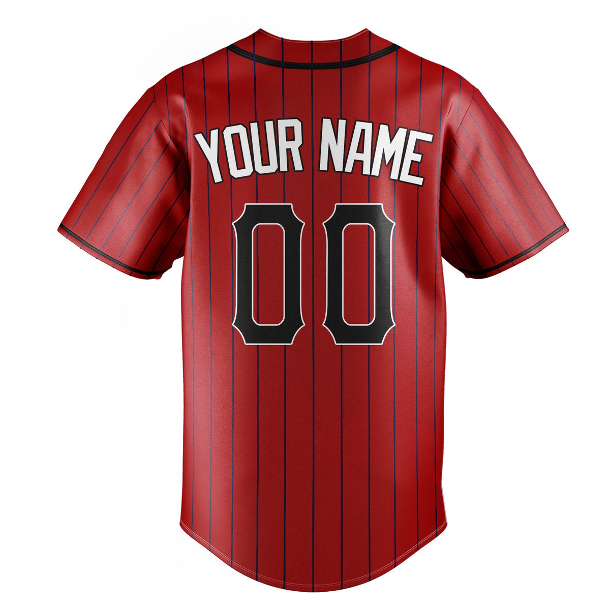 Red & Black Ballpark Baseball Jersey