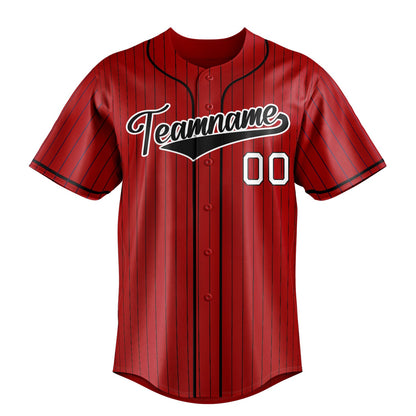 Red & Black Ballpark Baseball Jersey
