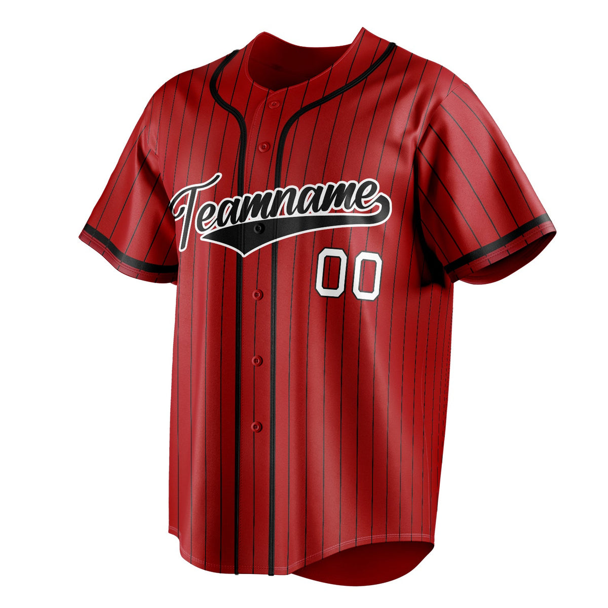 Red & Black Ballpark Baseball Jersey