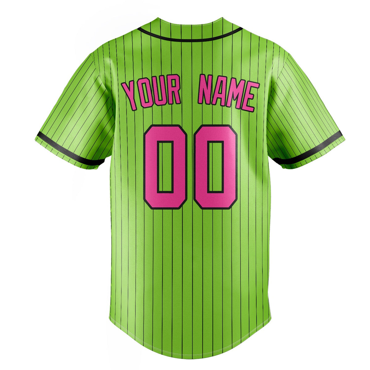 Neon-Green & Pink Clubhouse Baseball Jersey