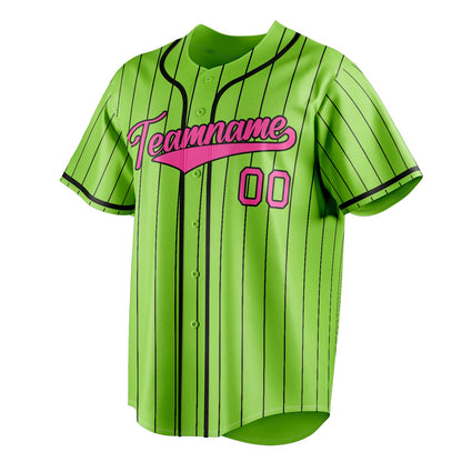 Neon-Green & Pink Clubhouse Baseball Jersey