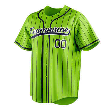 Neon-Green & Navy Outfield Baseball Jersey