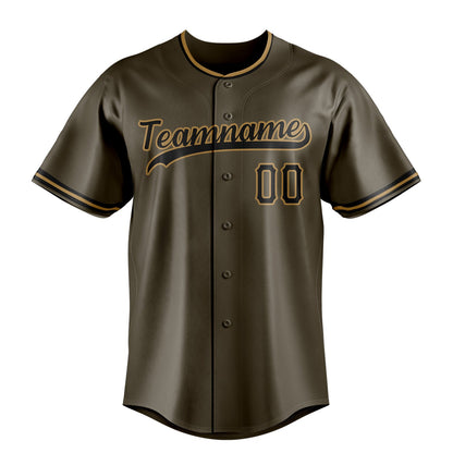 Olive & Black Pennant Baseball Jersey