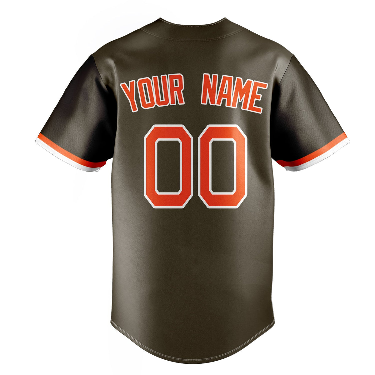Olive & Orange Dugout Baseball Jersey