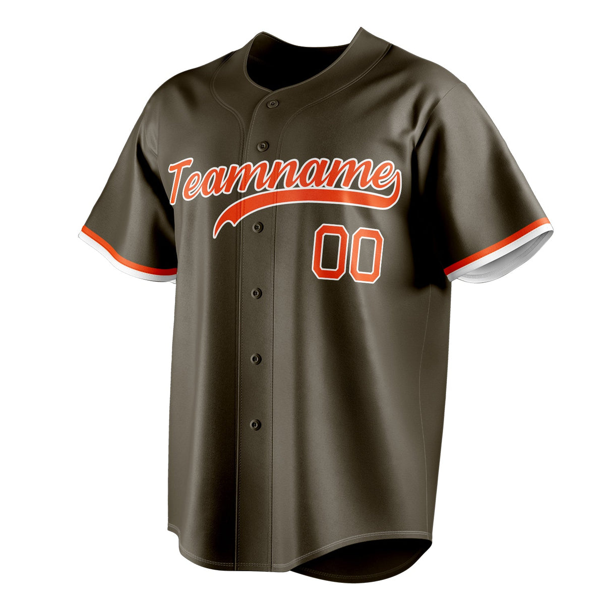 Olive & Orange Dugout Baseball Jersey