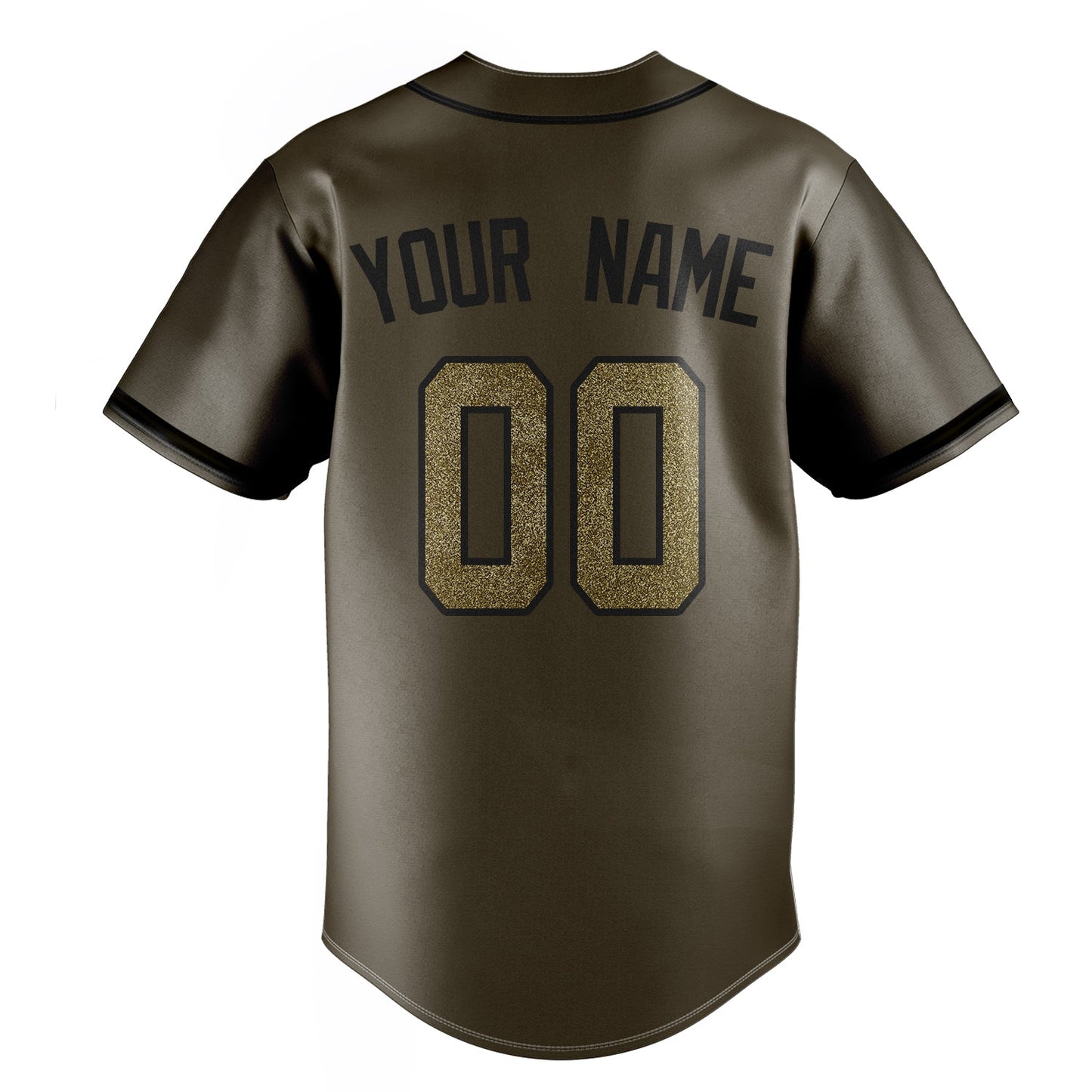 Olive & Camo Diamond Baseball Jersey