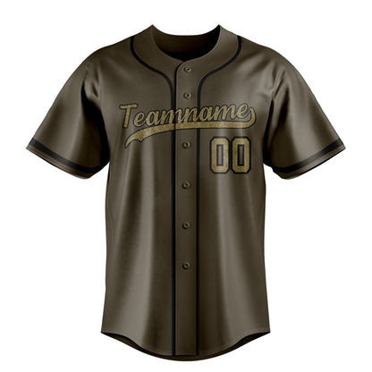 Olive & Camo Diamond Baseball Jersey