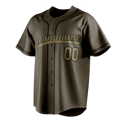 Olive & Camo Diamond Baseball Jersey