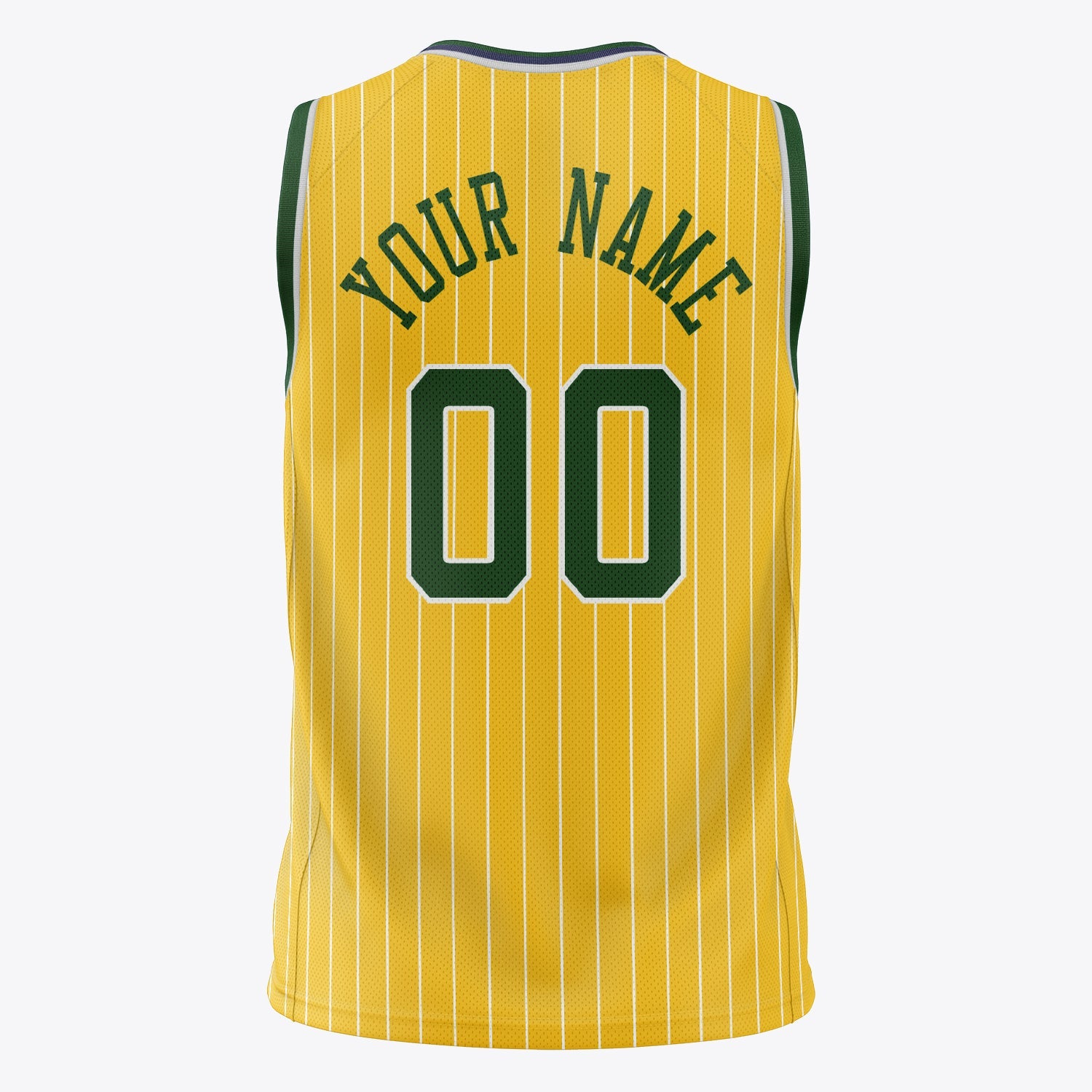 Verdant Pinstripe Basketball Jersey