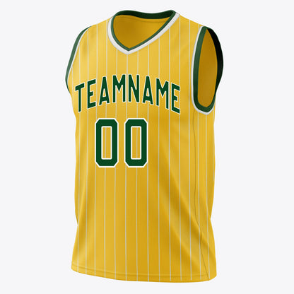 Verdant Pinstripe Basketball Jersey