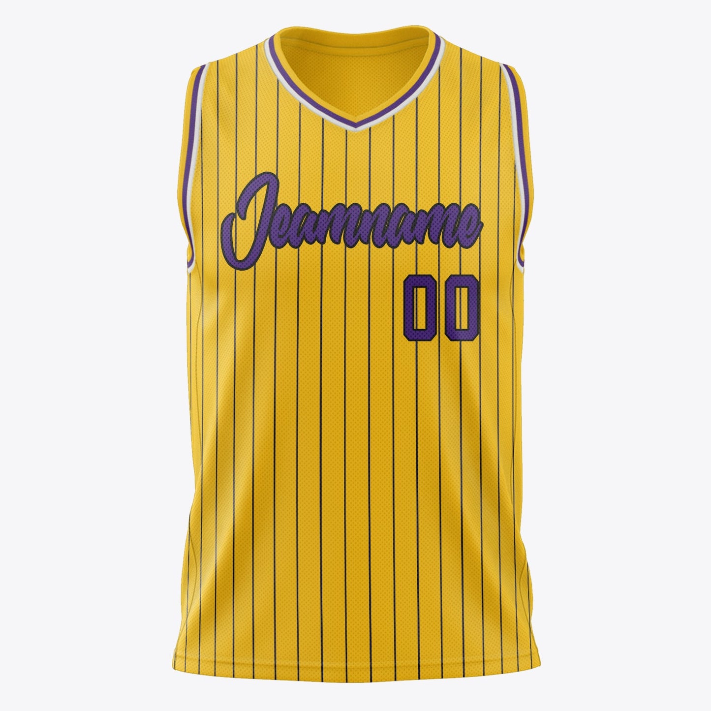 Regal Pinstripe Basketball Jersey