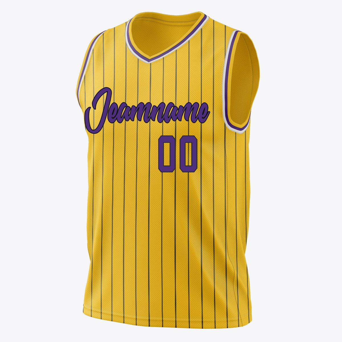 Regal Pinstripe Basketball Jersey