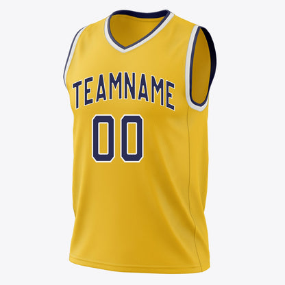 Navy Crown Basketball Jersey