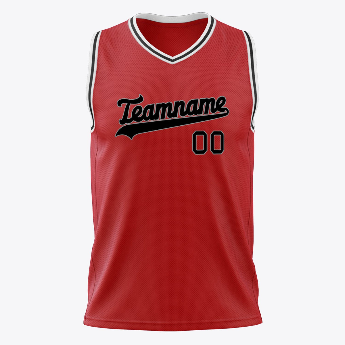 Blackout Red Basketball Jersey