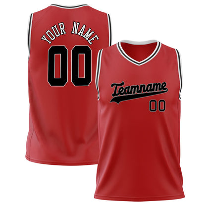 Blackout Red Basketball Jersey