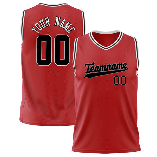 Blackout Red Basketball Jersey