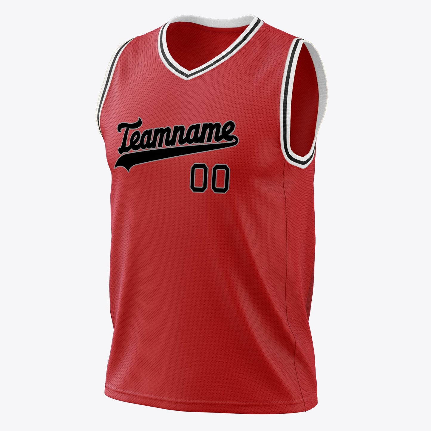 Blackout Red Basketball Jersey
