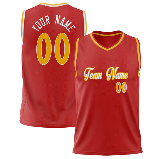 Goldline Red Basketball Jersey