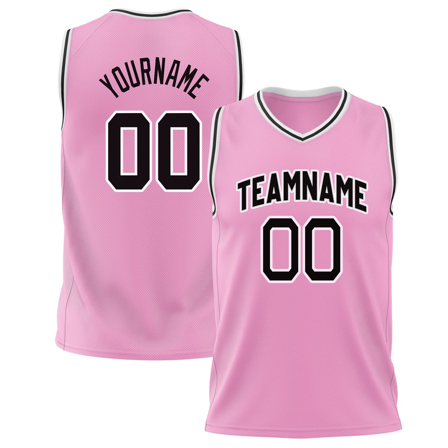 Noir Pink Basketball Jersey