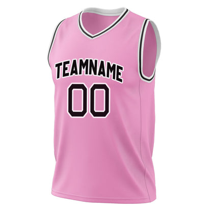 Noir Pink Basketball Jersey